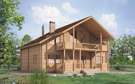 Пример деревянного дома